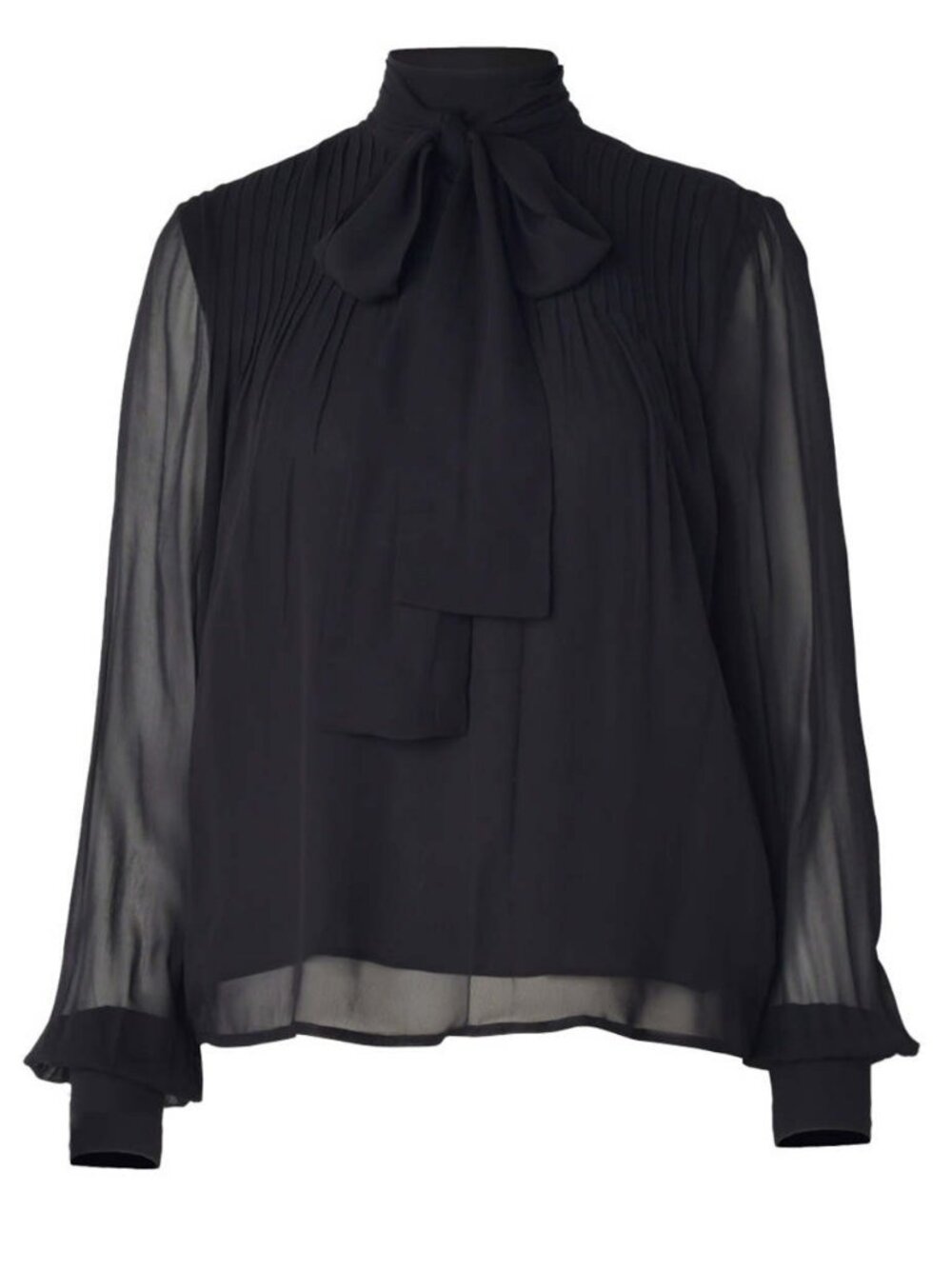 Derek Lam 10 Crosby "Valentine" Neck Tie Blouse